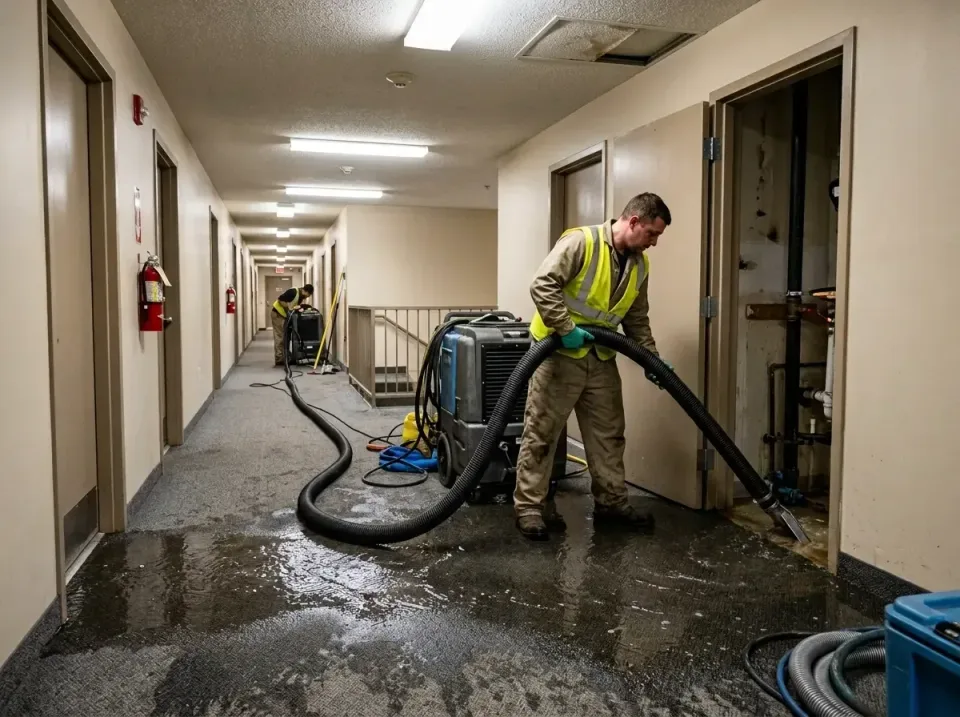 multi-unit-apartment-hallway-f-005 — frequently asked questions, Emergency Burst Pipe Water Extraction & Removal in Horsesho…